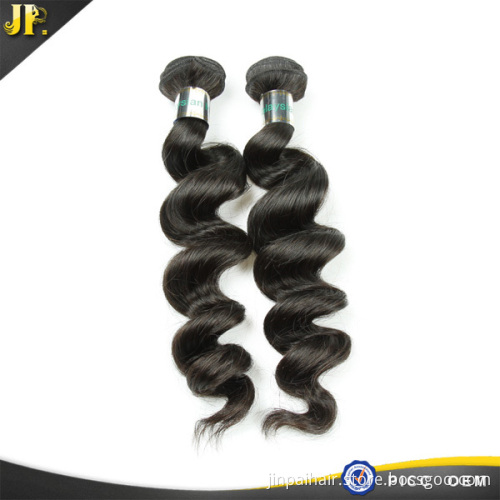 2015 soft no split natural tangle and shedding free unprocessed loose wave hair extension